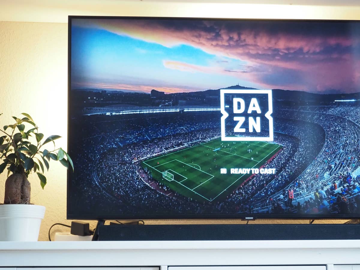 DAZN-App auf einem Smart-TV