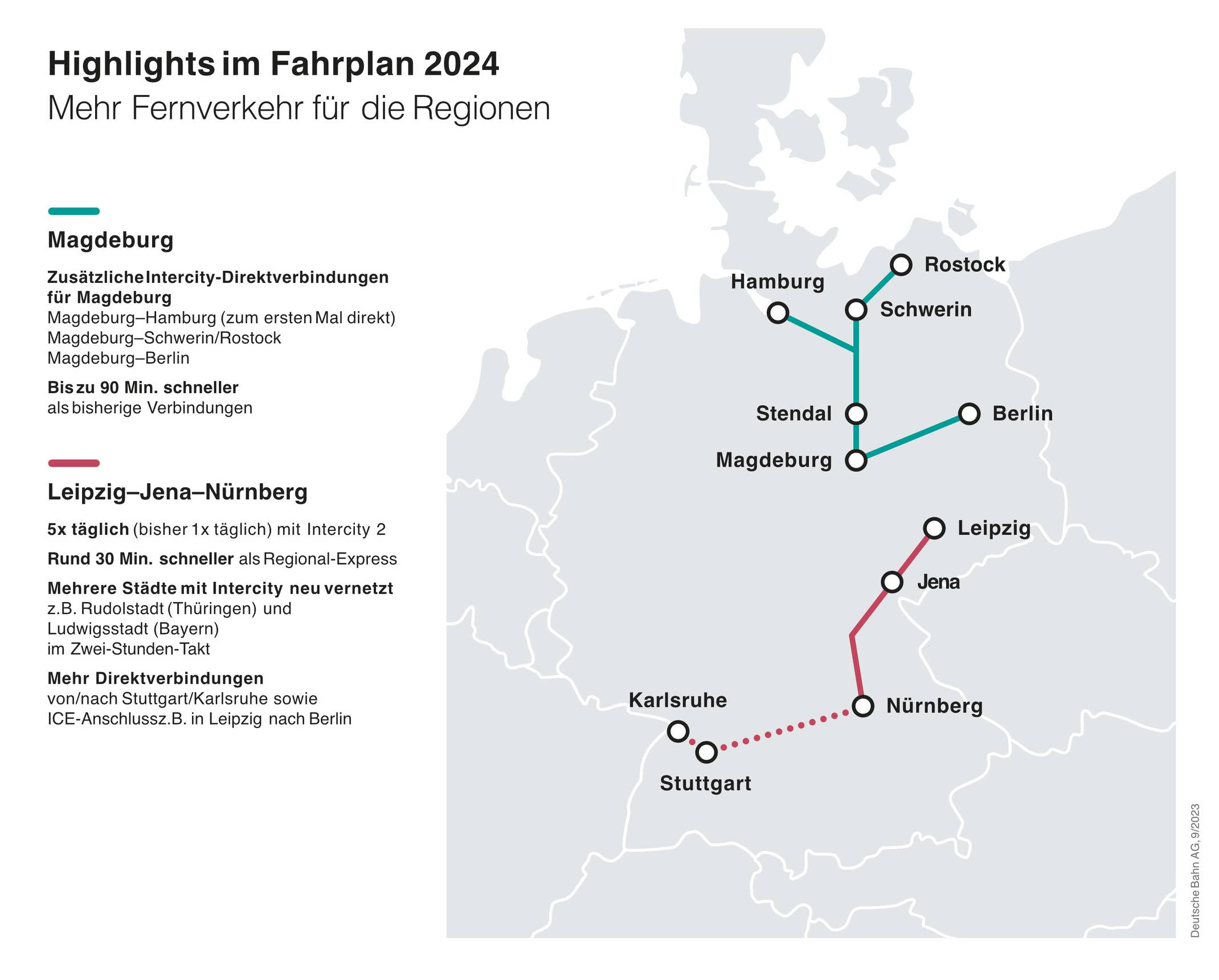 Deutsche Bahn ändert Fahrplan Diese Verbindungen sind neu