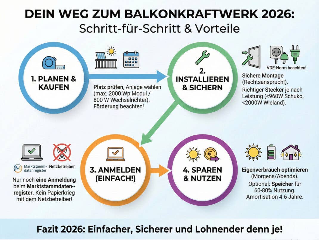 Dein Weg zum Balkonkraftwerk 2026