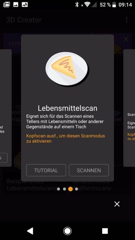 Der 3D-Scanner im Sony Xperia XZ1