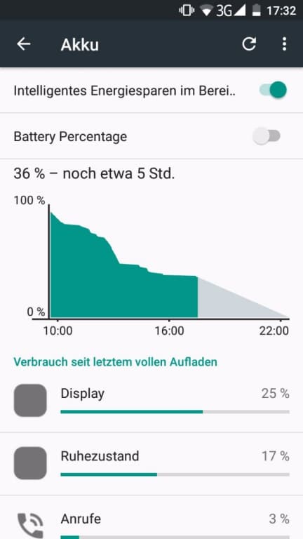 Der Akku des Blackview E7 im Test