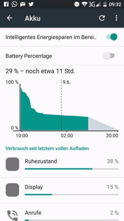 Der Akku des Blackview E7 im Test