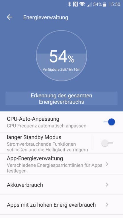 Der Akku des ZTE Axon 7