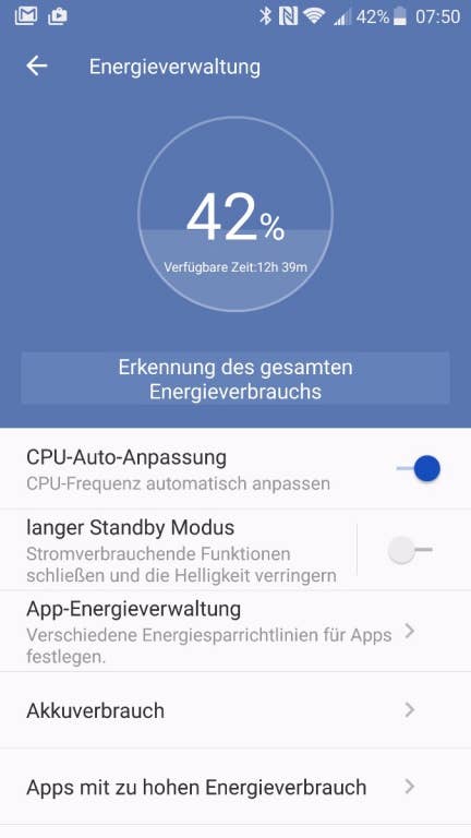 Der Akku des ZTE Axon 7