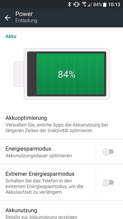 Der Akkutest des HTC U Ultra: Energiemanagement und Verbrauch