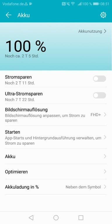 Der Akkutest mit dem Honor View 10