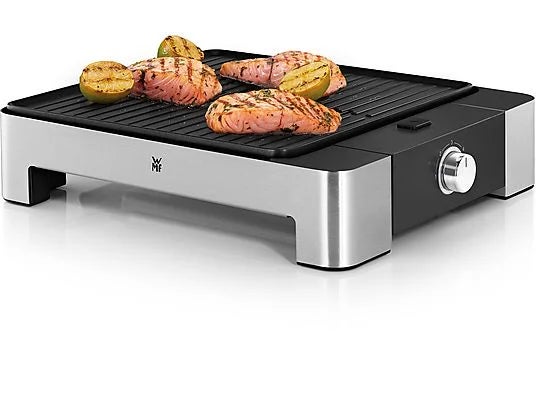 Der WMF Lono Quadro Tischgrill „04.1519.0011“ sieht schon etwas edler aus