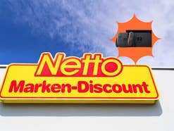 Eine Netto-Filiale mit der Nintendo Switch 2 + Mario Kart World-Set