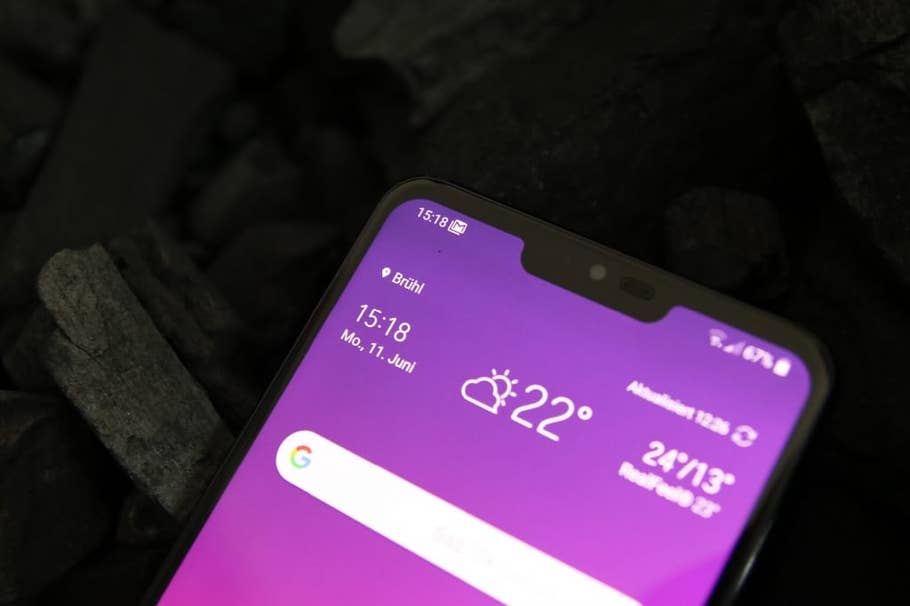 Detailaufnahmen des LG G7 ThinQ