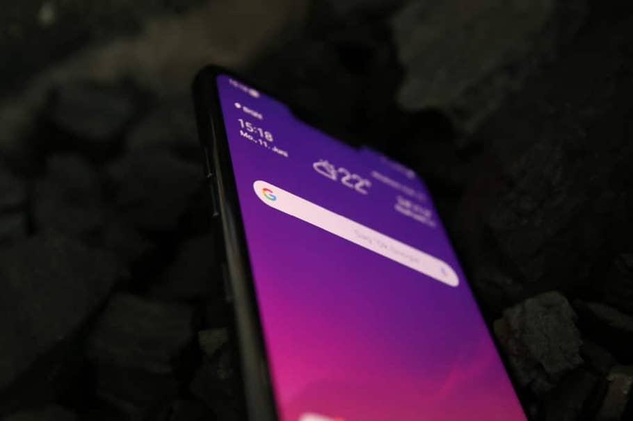 Detailaufnahmen des LG G7 ThinQ