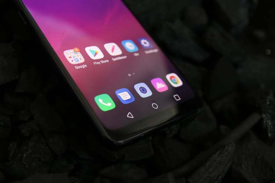 Detailaufnahmen des LG G7 ThinQ