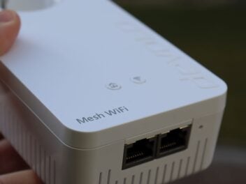 Nahaufnahme eines Mesh WLAN 2 von devolo