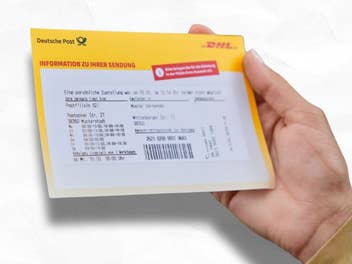 DHL Benachrichtigungskarte