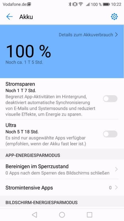 Die Akku-Testwerte des Huawei Nova 2