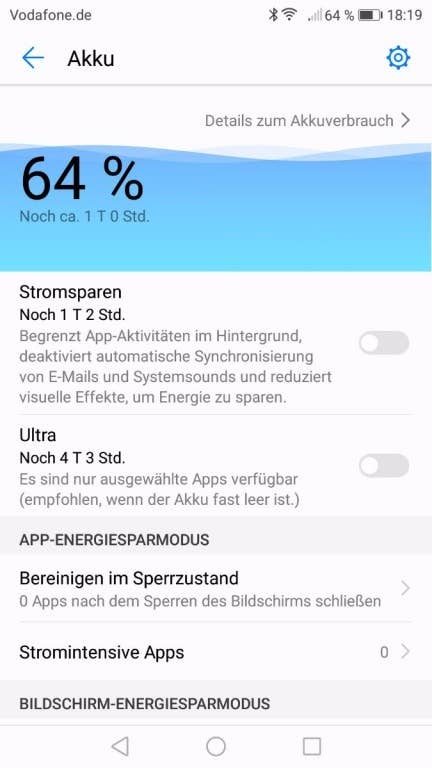 Die Akku-Testwerte des Huawei Nova 2