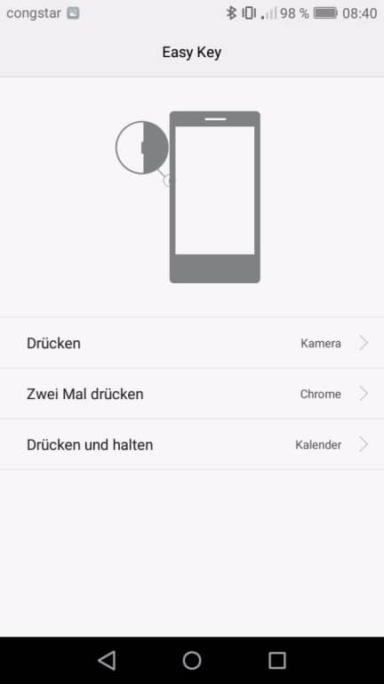 Die Bedienhilfen des Huawei Y6 (2017) Dual SIM