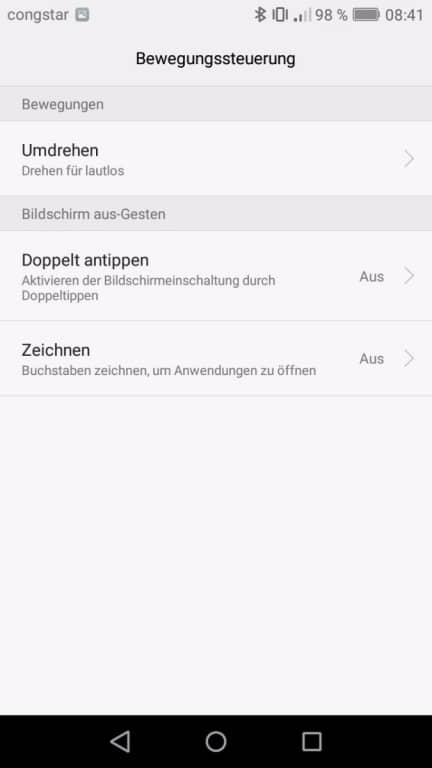 Die Bedienhilfen des Huawei Y6 (2017) Dual SIM