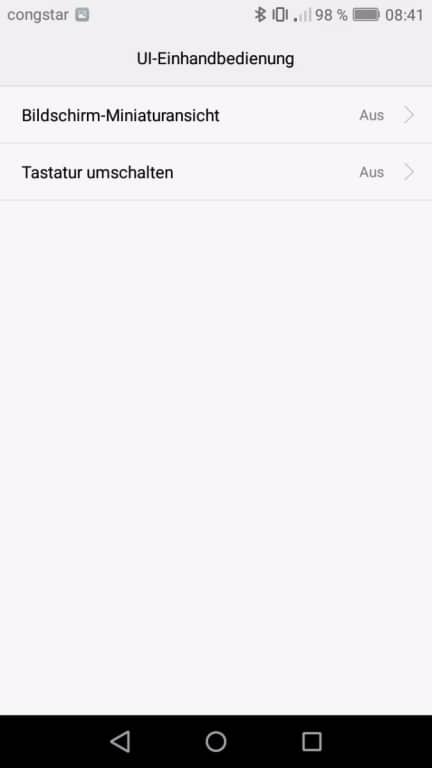 Die Bedienhilfen des Huawei Y6 (2017) Dual SIM