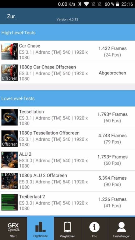 Die Benchmark-Test des OnePlus 5