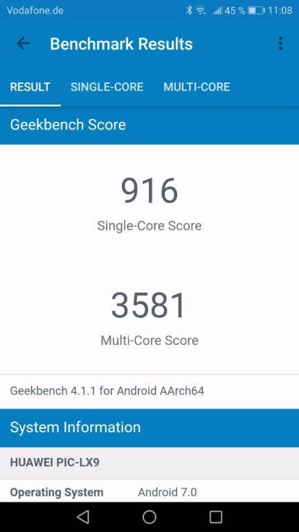 Die Benchmark-Werte des Huawei Nova 2