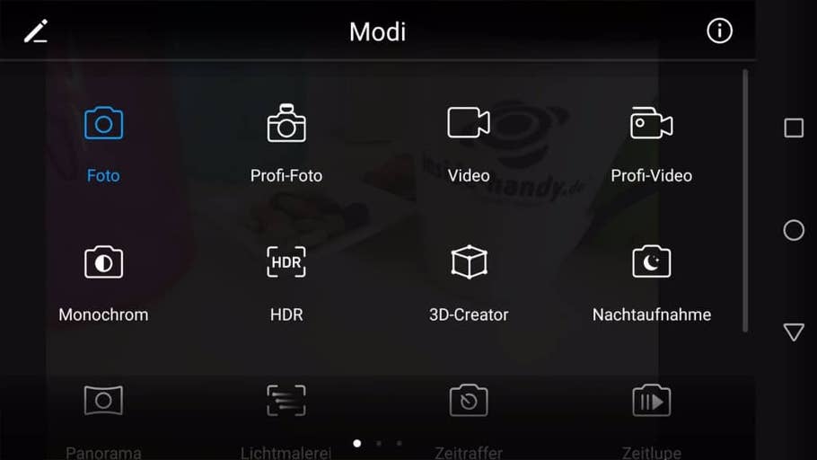 Die Kamera-App des Honor 8 Pro im Test