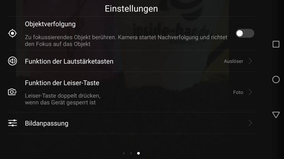 Die Kamera-App des Huawei Nova 2