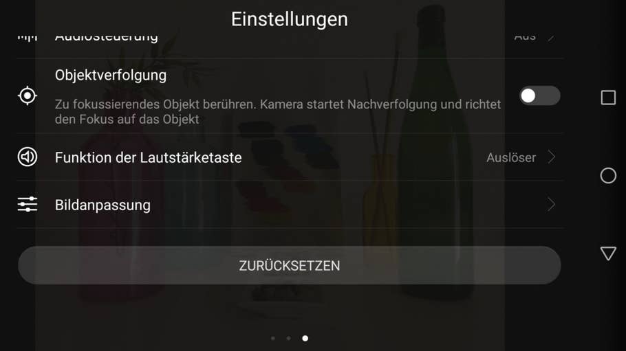 Die Kamera-App des Huawei P8 Lite (2017)