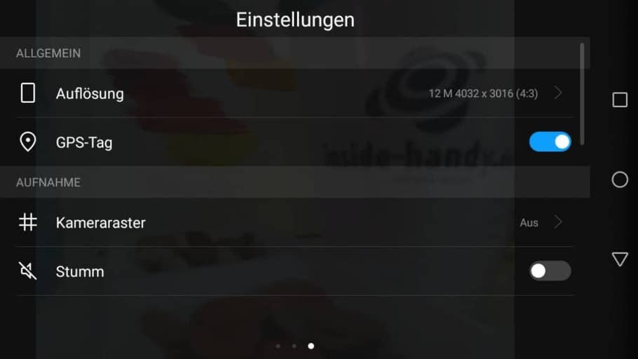 Die Kamera-App des Huawei Y7