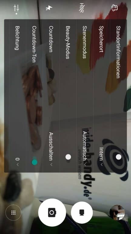 Die Kamera-App des Lenovo Phab 2 Pro