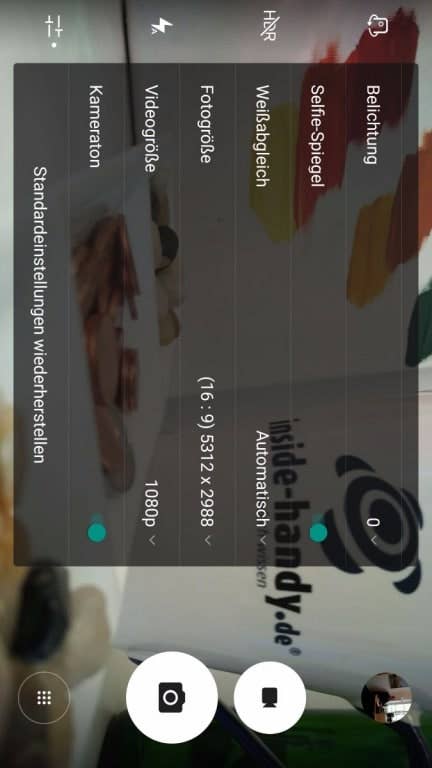 Die Kamera-App des Lenovo Phab 2 Pro