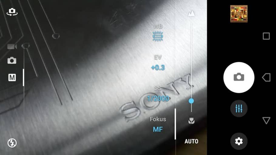 Die Kamera-App des Sony Xperia L1