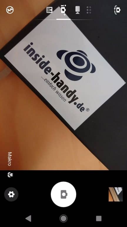 Die Kamera-App im Sony Xperia XZ1