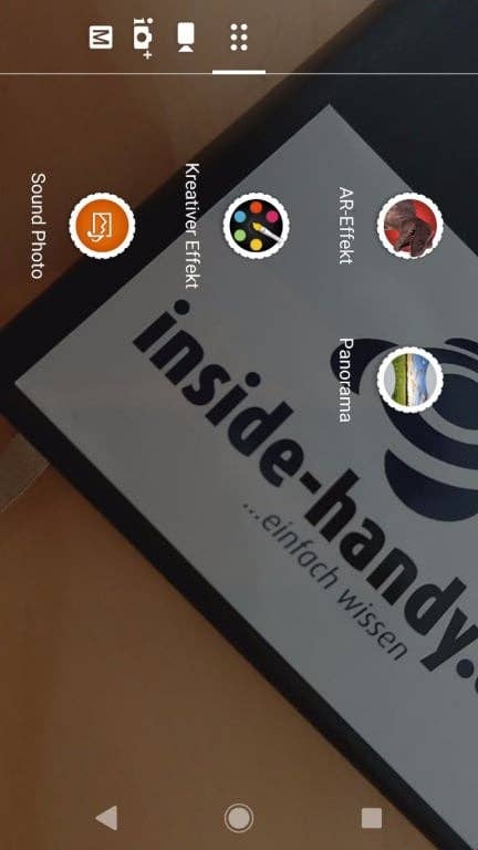 Die Kamera-App im Sony Xperia XZ1