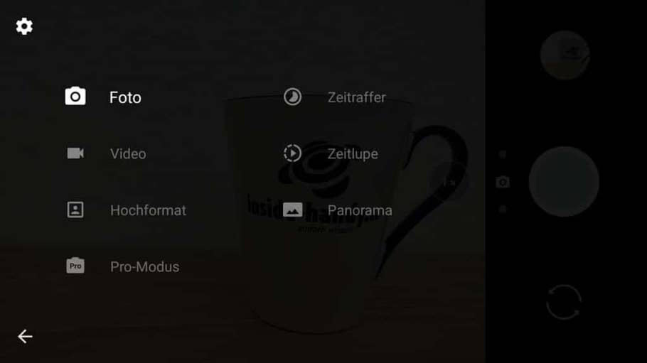 Die Kamera-Software des OnePlus 5