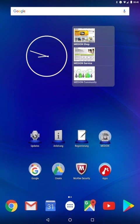 Die Menüs und Einstellungen des Medion LifeTab X10311
