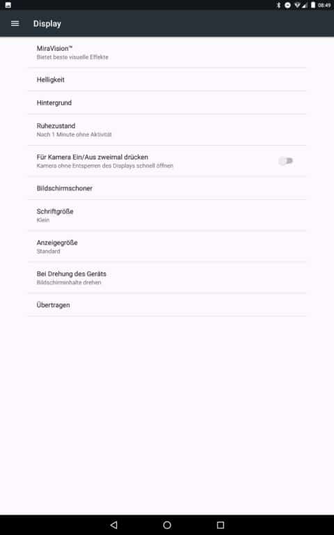 Die Menüs und Einstellungen des Medion LifeTab X10311