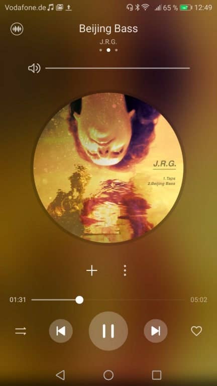 Die Musik-App des Huawei Nova 2
