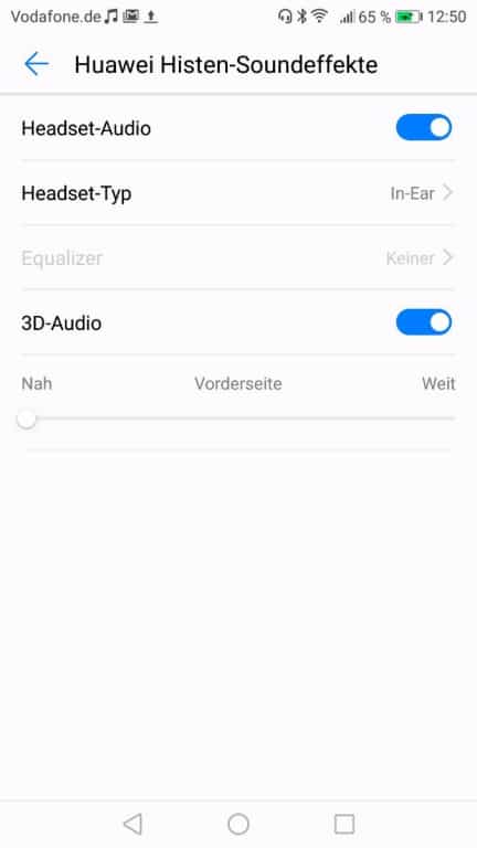 Die Musik-App des Huawei Nova 2