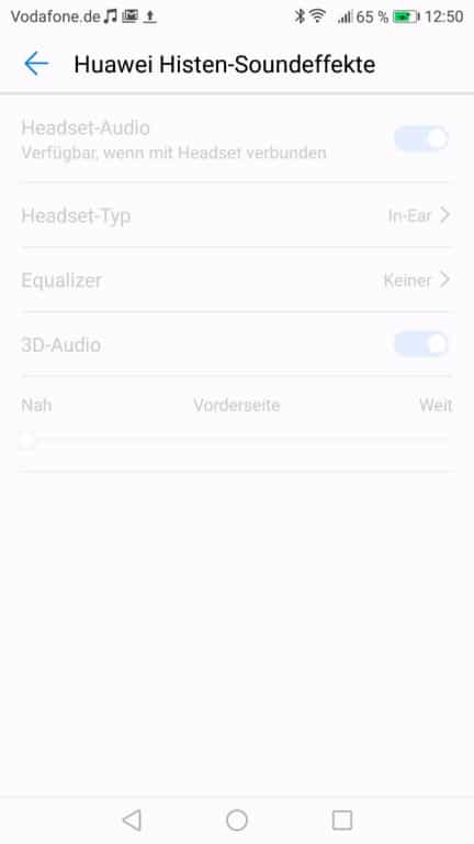 Die Musik-App des Huawei Nova 2