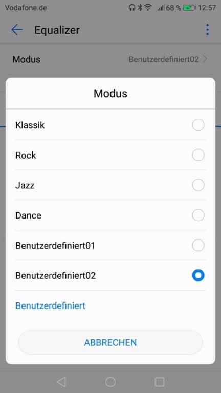 Die Musik-App des Huawei Nova 2