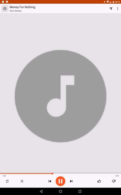 Die Musik-App des Medion LifeTab X10311