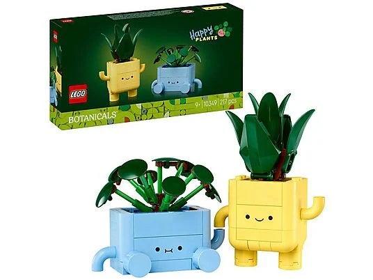 Die niedlichen Pflänzchen aus dem Set Lego Botanicals 10349 Set „Fröhliche Pflanzen“