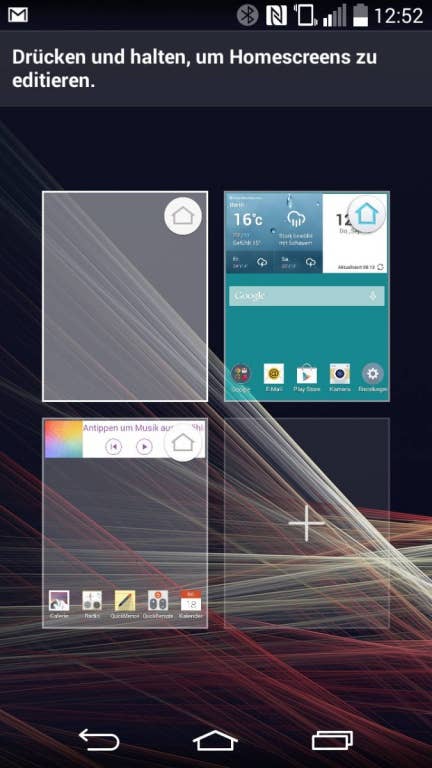 Die Nutzeroberfläche des LG G3 S