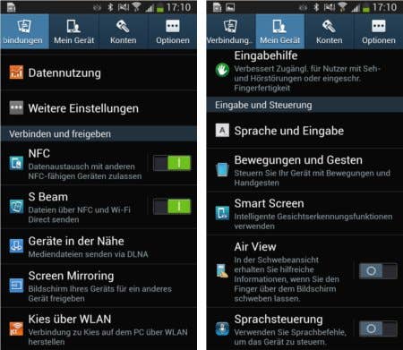 Die Samsung-Nutzeroberfläche TouchWiz im Überblick