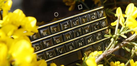 Die Tastatur des BlackBerry KEYone
