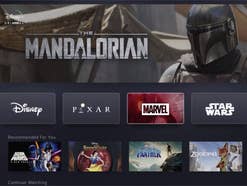 Disney+ Homescreen Disney+ Screenshot des Homescreen