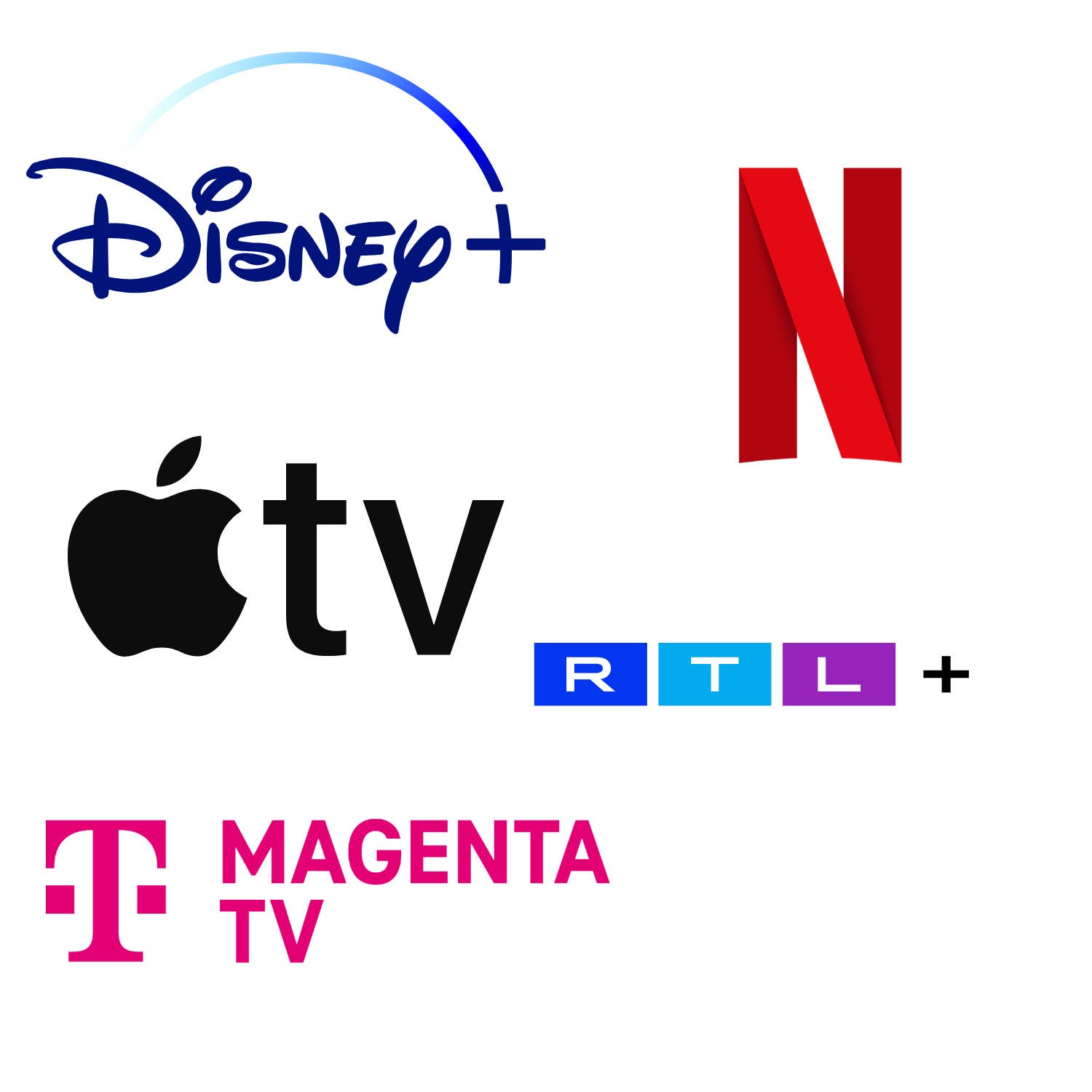 Disney+ Netflix Apple TV RTL+ und MagentaTV