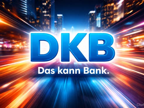 DKB Logo mit hohem Kontrast.