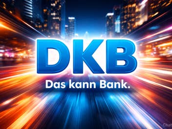 DKB Logo mit hohem Kontrast.