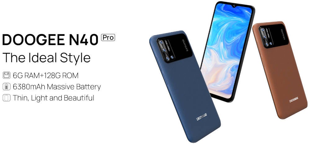 Doogee N40 Pro Front und Rückseite